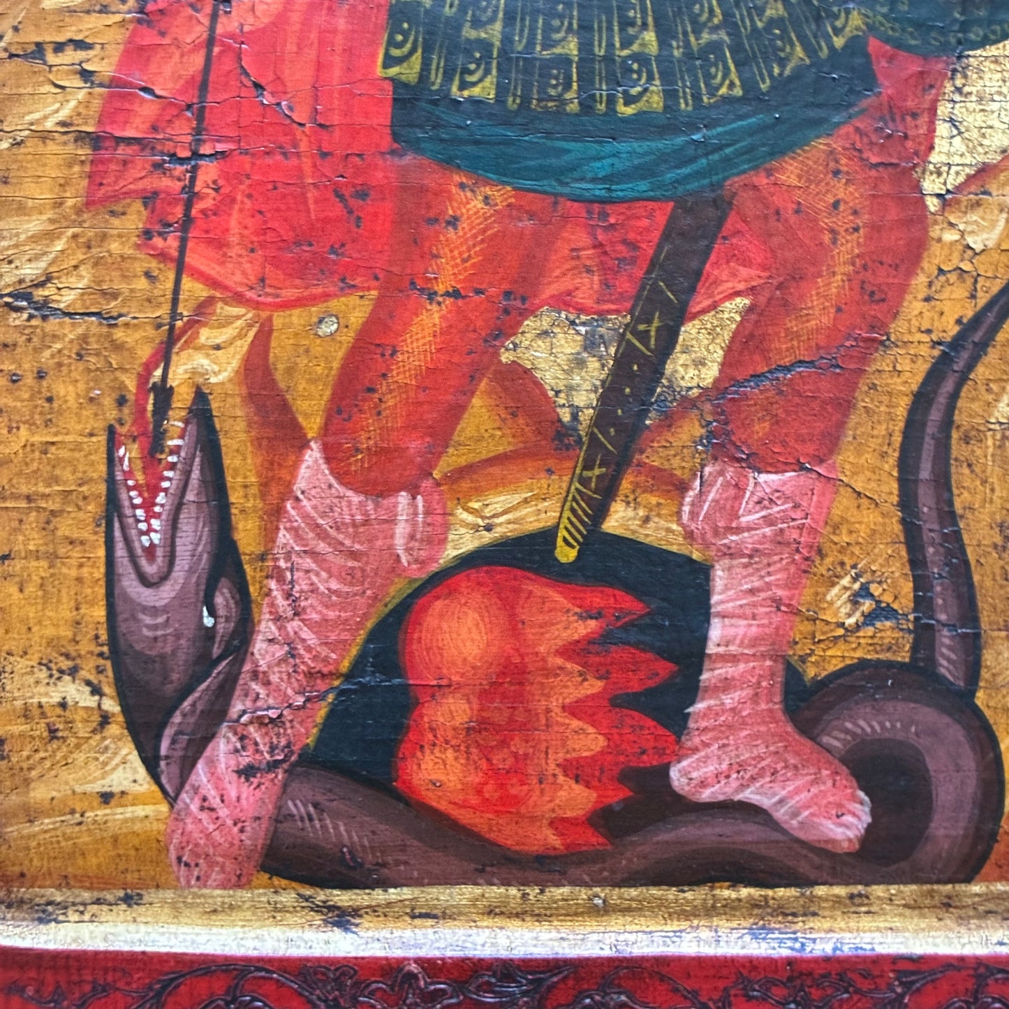 Icon Saint George Slaying The Dragon