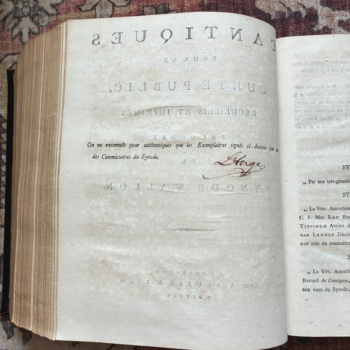La Sainte Bible - The Synode Wallon