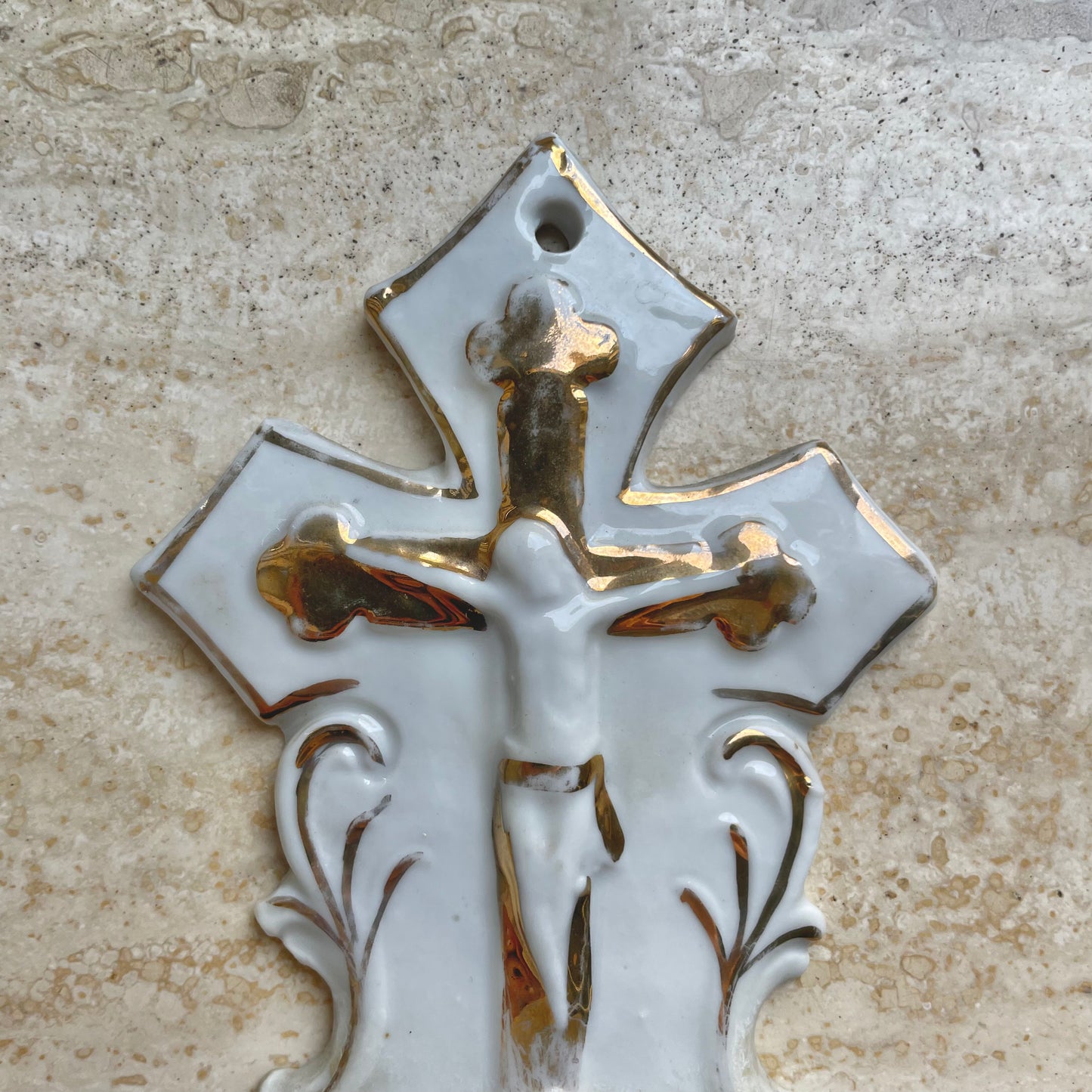 French Porcelain Holy Water Font