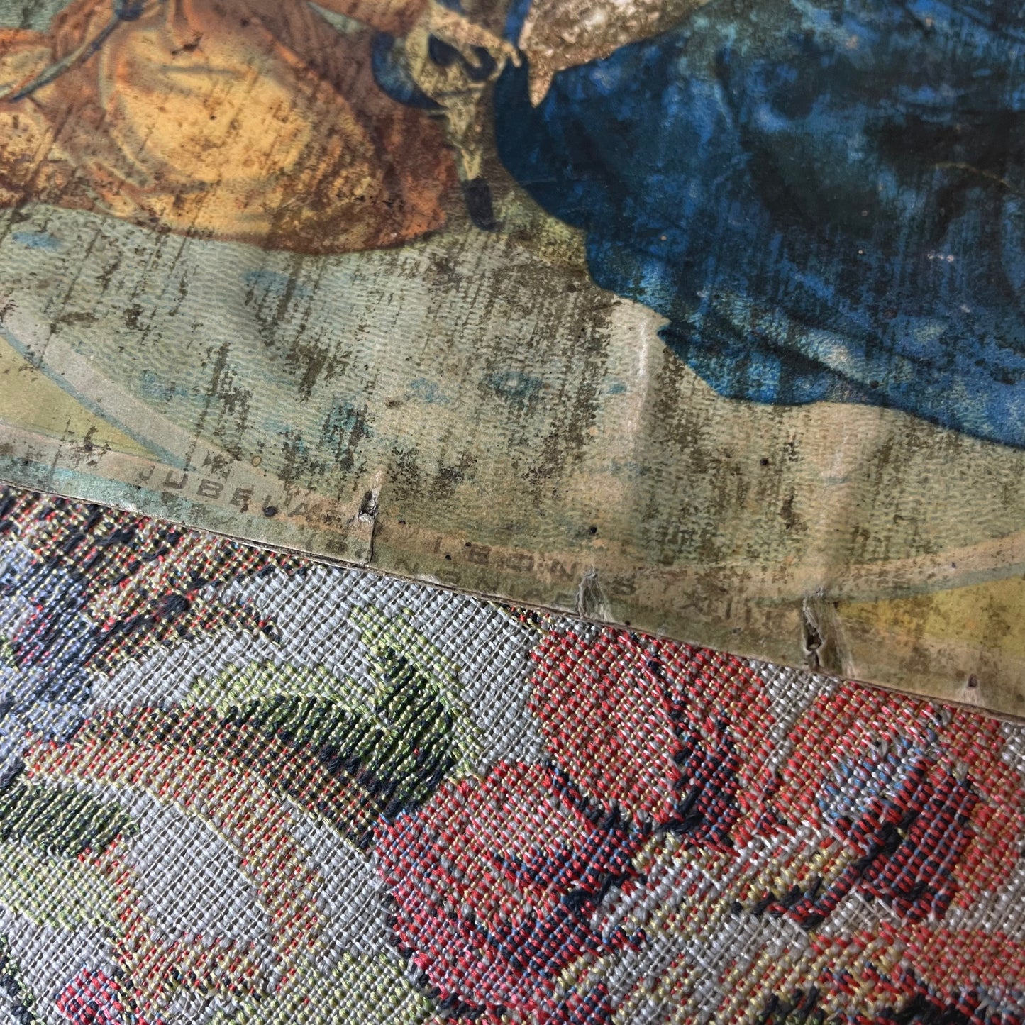 Holy Family with Angel Print