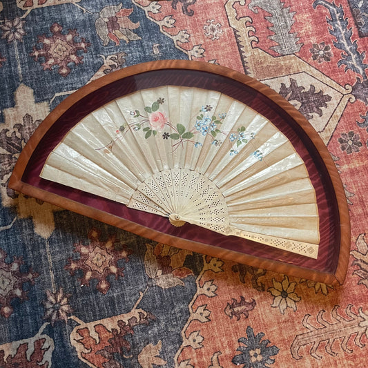 Framed Victorian Fan