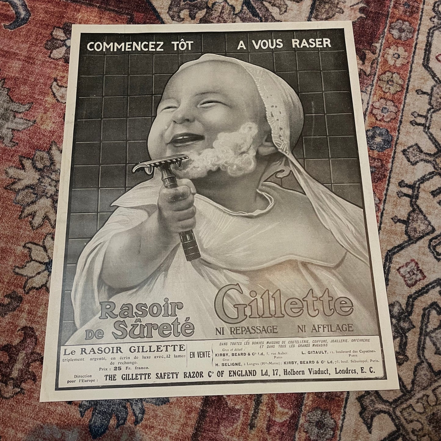 Gillette Print 1909