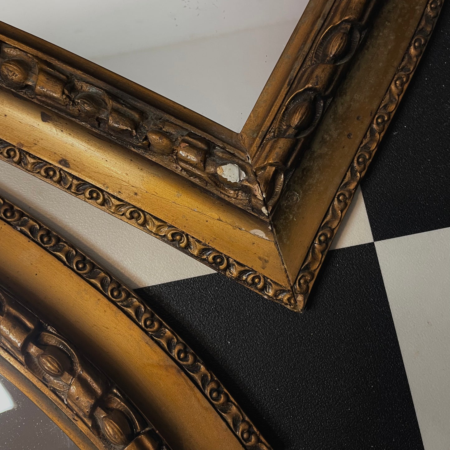 Wooden Mirror Set 19th Century