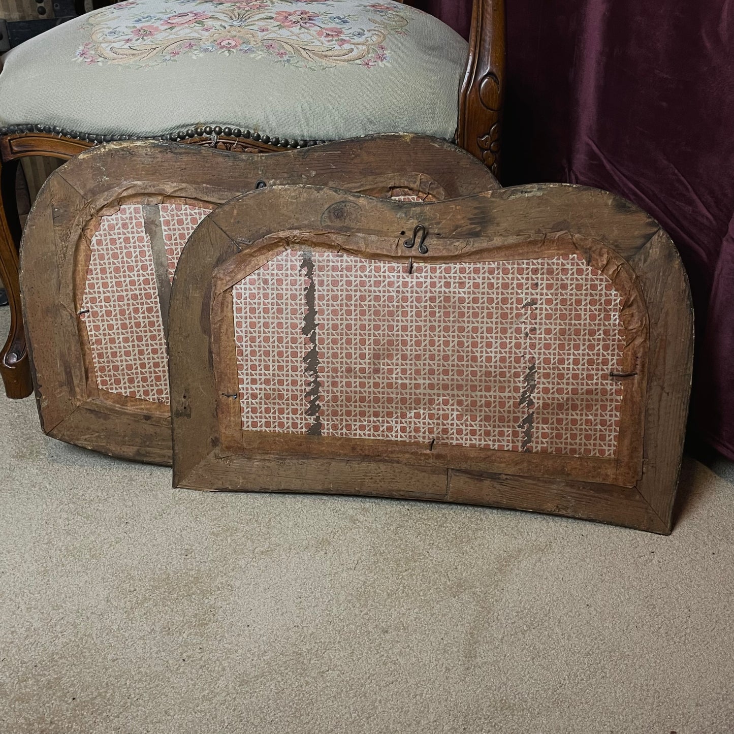 Wooden Mirror Set 19th Century