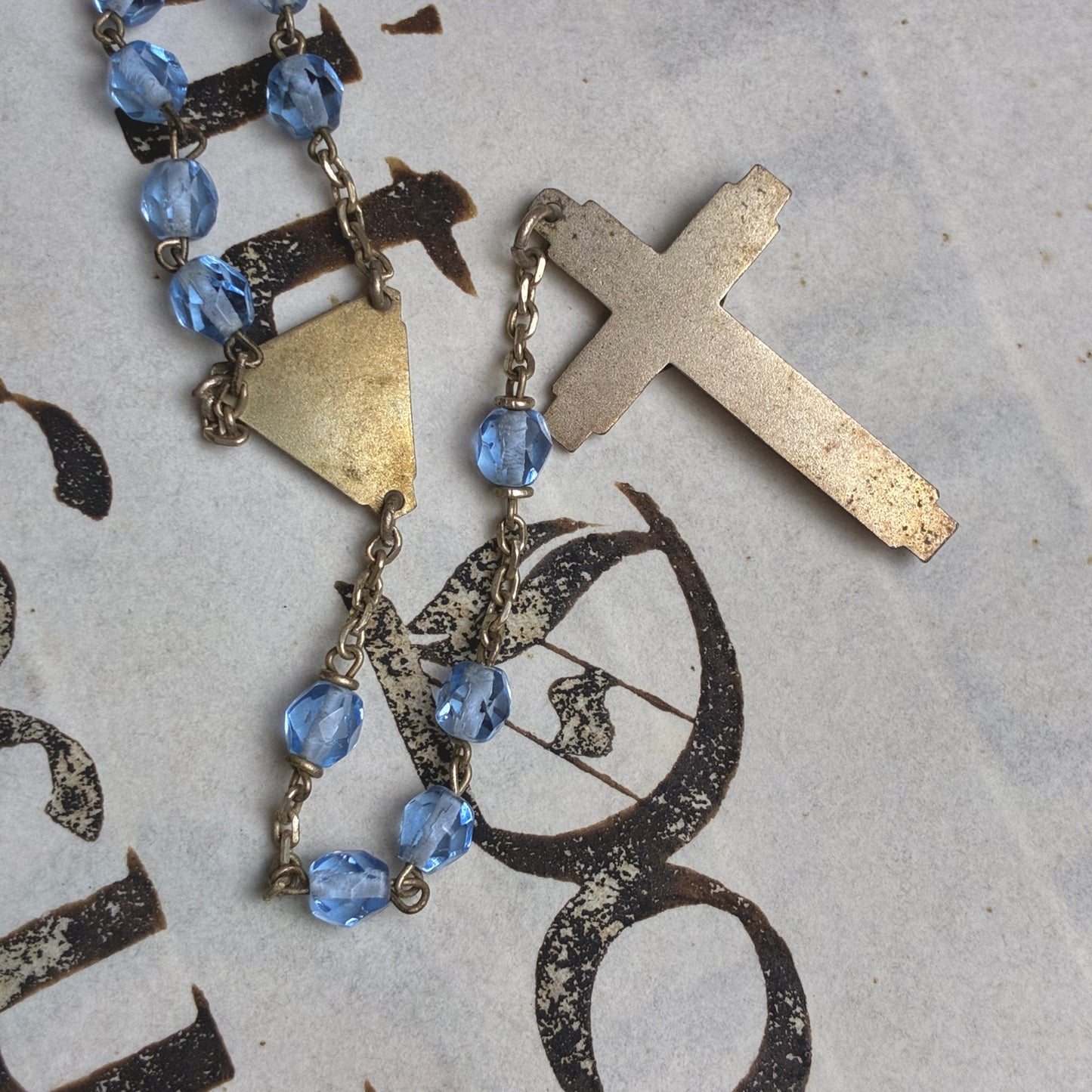Rosary Art Deco Blue