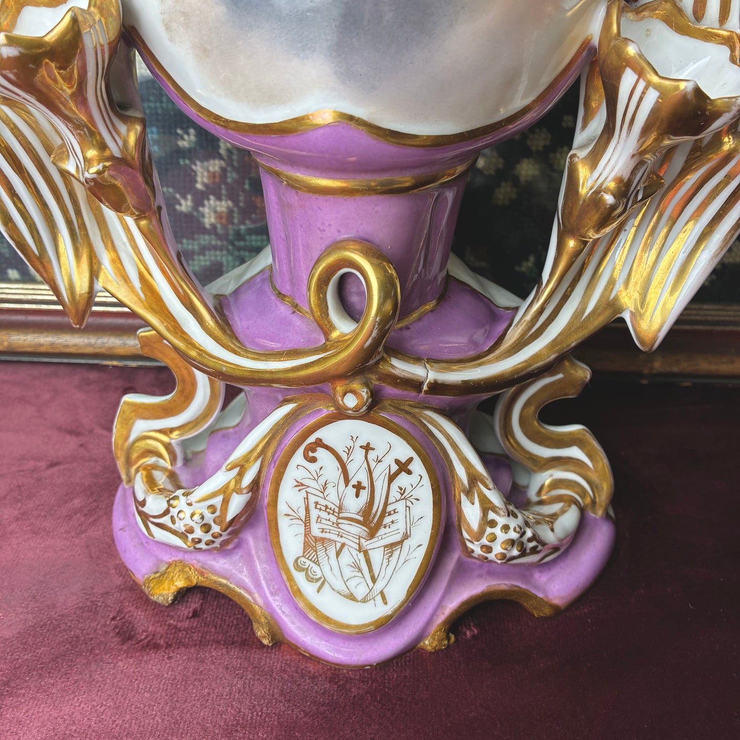 Sacred Heart Porcelain Vase