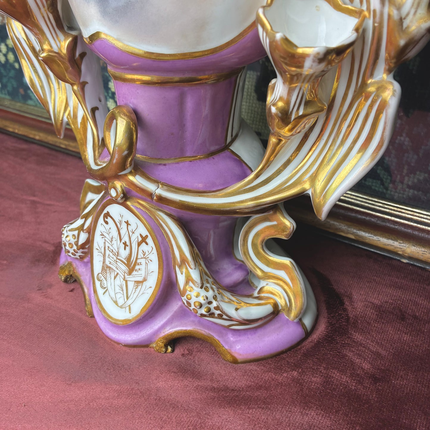 Sacred Heart Porcelain Vase