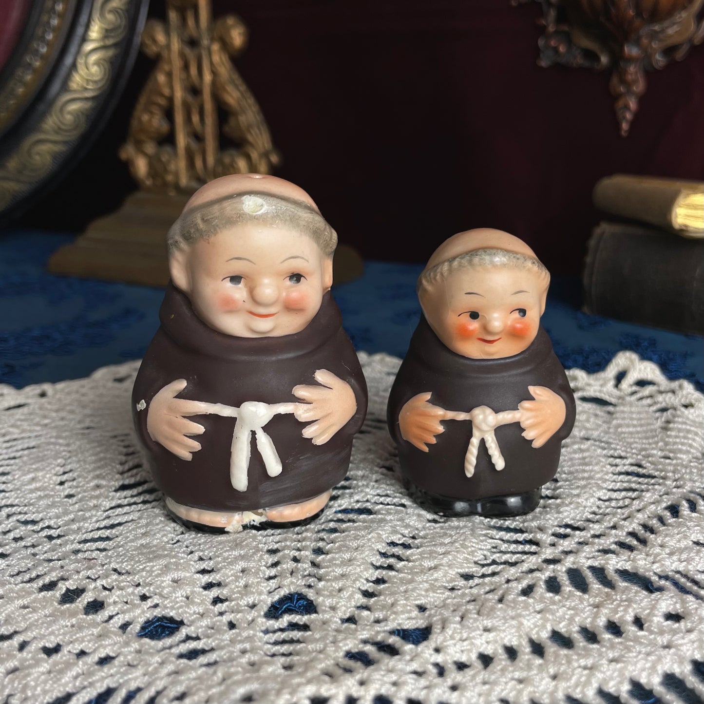 Monk Salt and Pepper Shakers