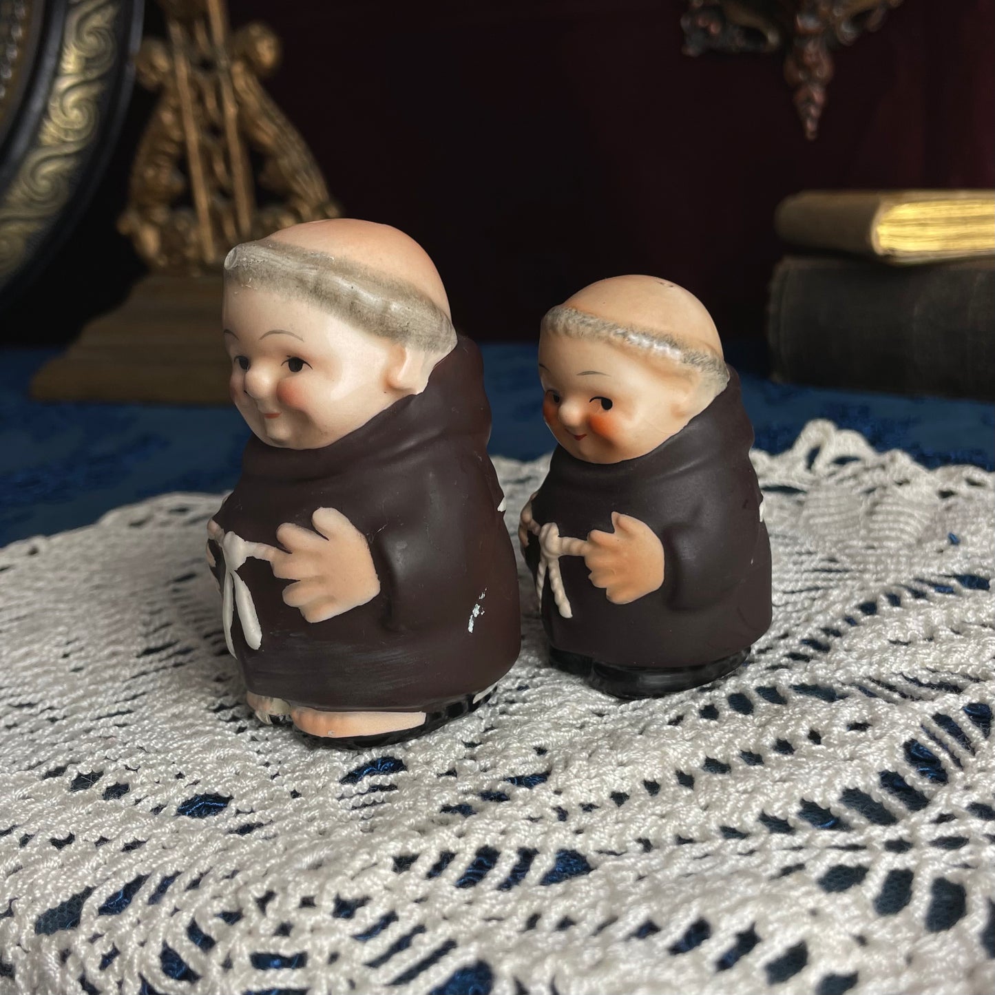 Monk Salt and Pepper Shakers