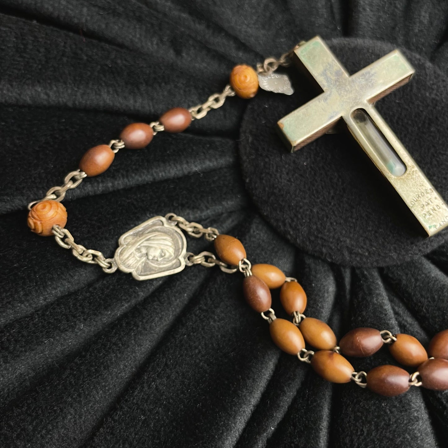Rosary with Lourdes Relic