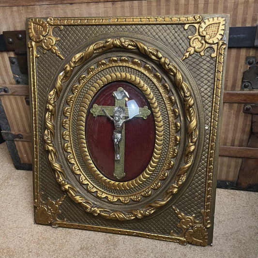 Neo-Baroque Framed Crucifix