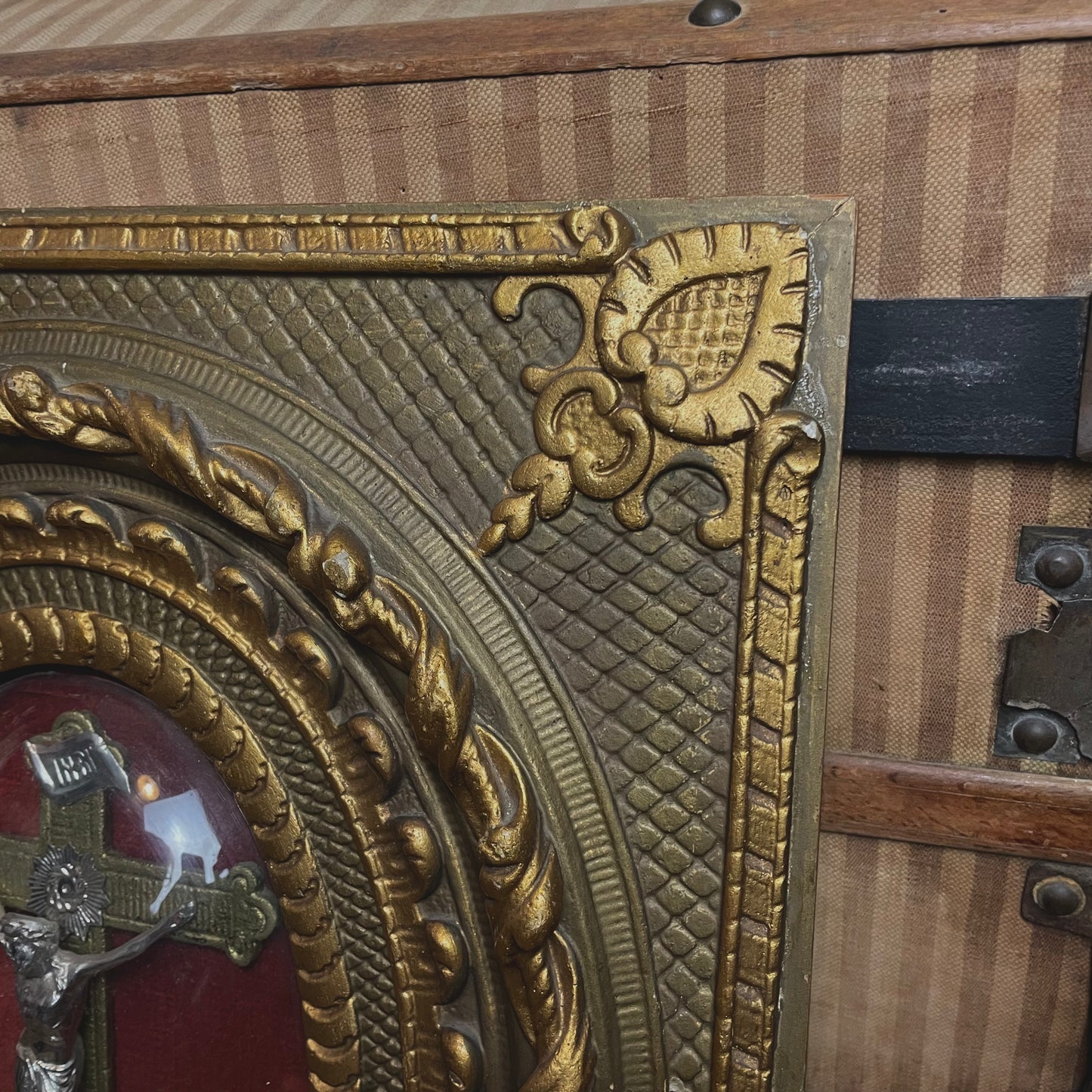 Neo-Baroque Framed Crucifix