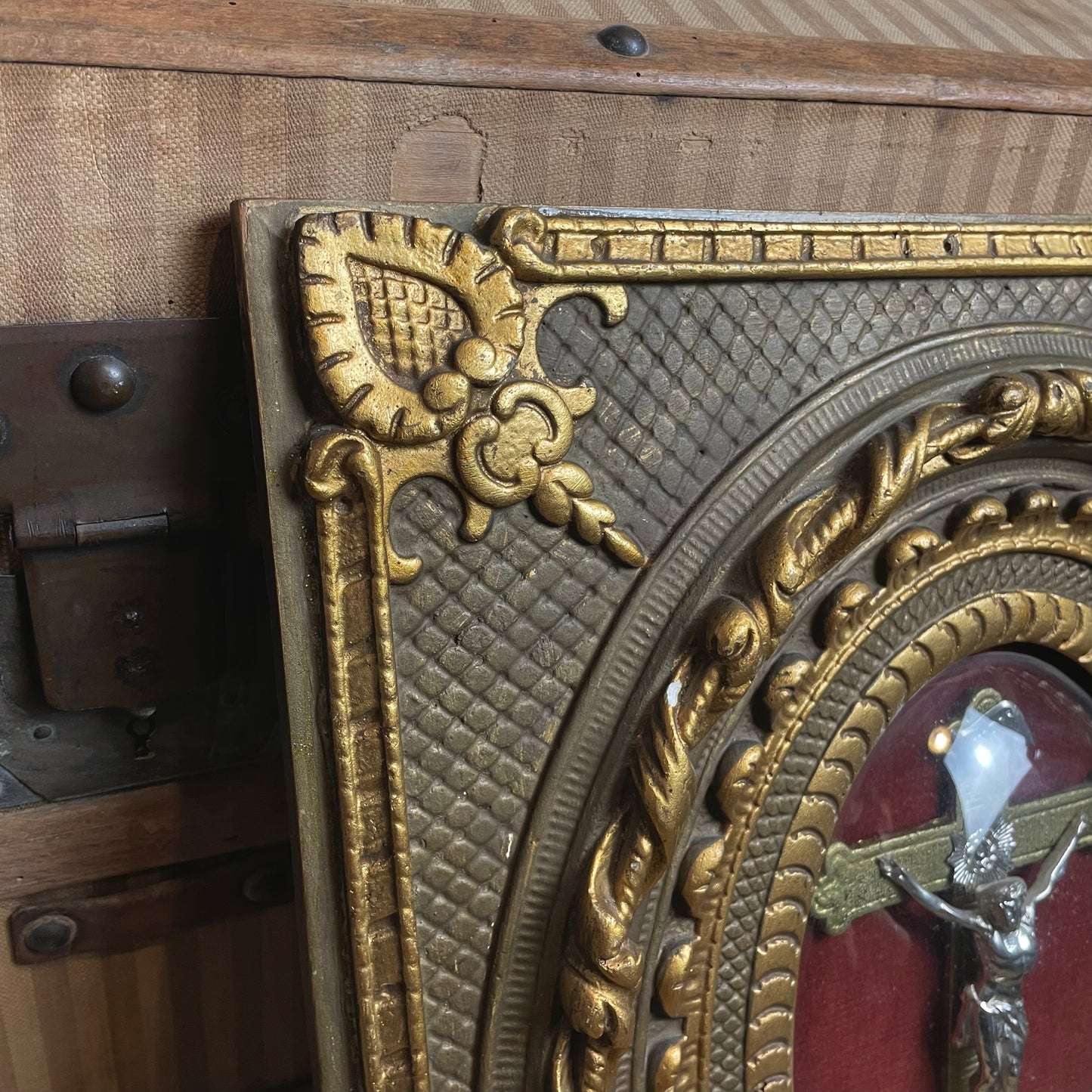 Neo-Baroque Framed Crucifix