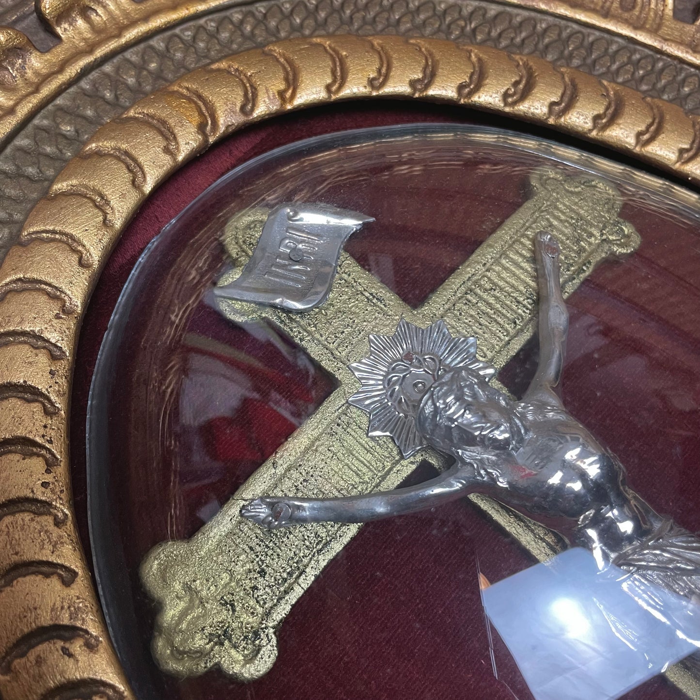 Neo-Baroque Framed Crucifix