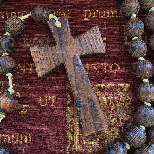 Big Wooden Rosary