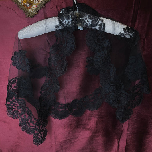 Vintage Mantilla Black