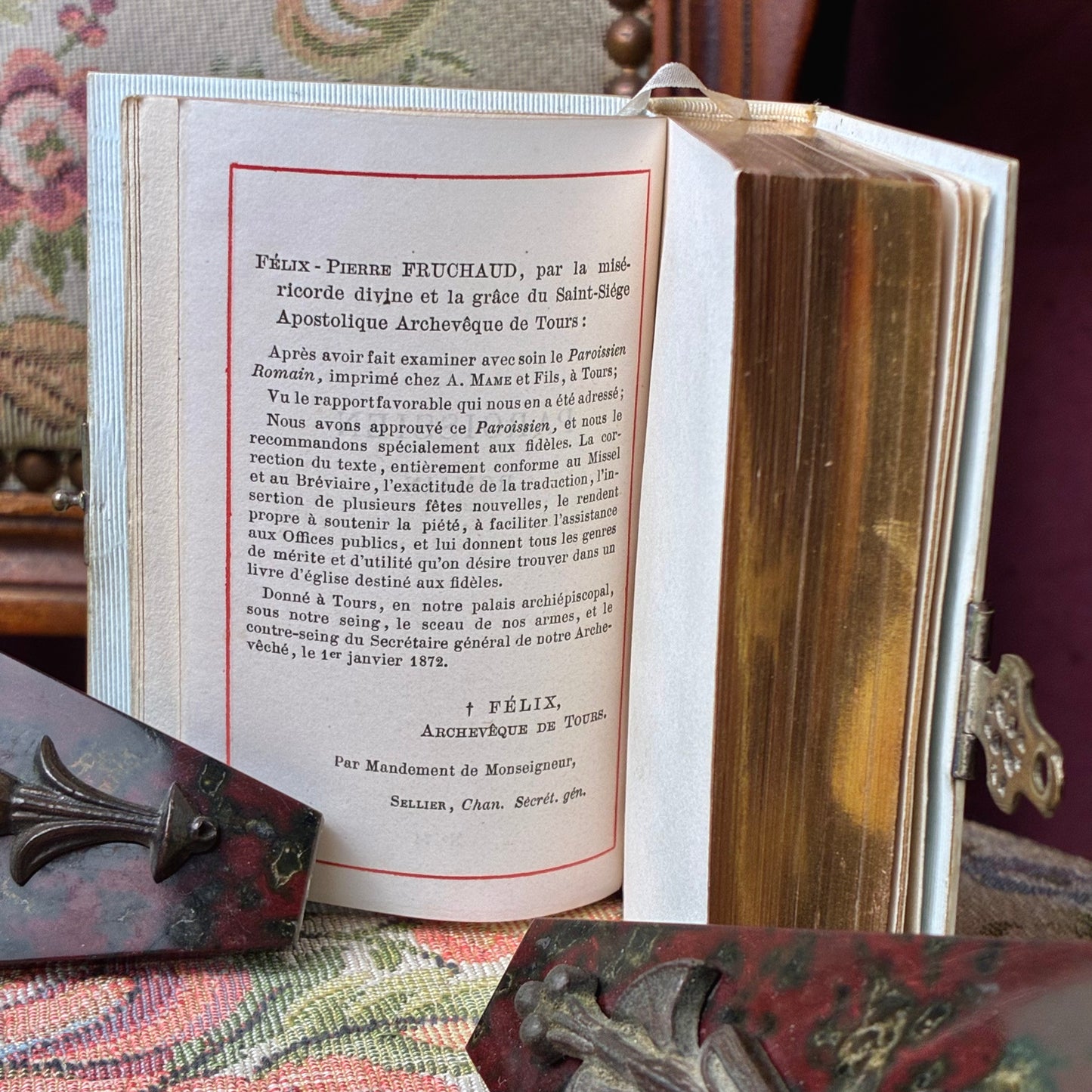 Paroissien Romain 1873 Faux Ivory