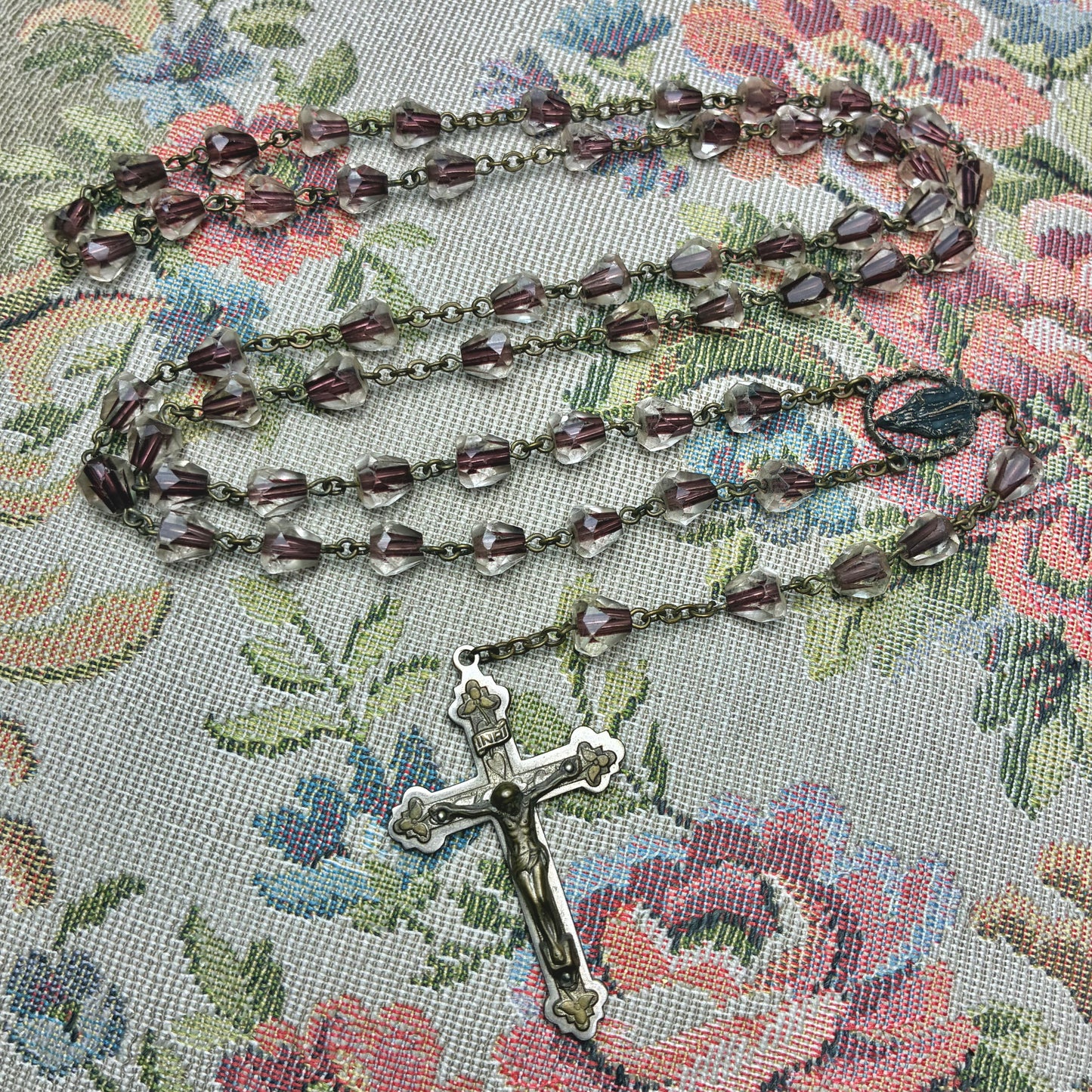 Rosary Two-Tone Glass