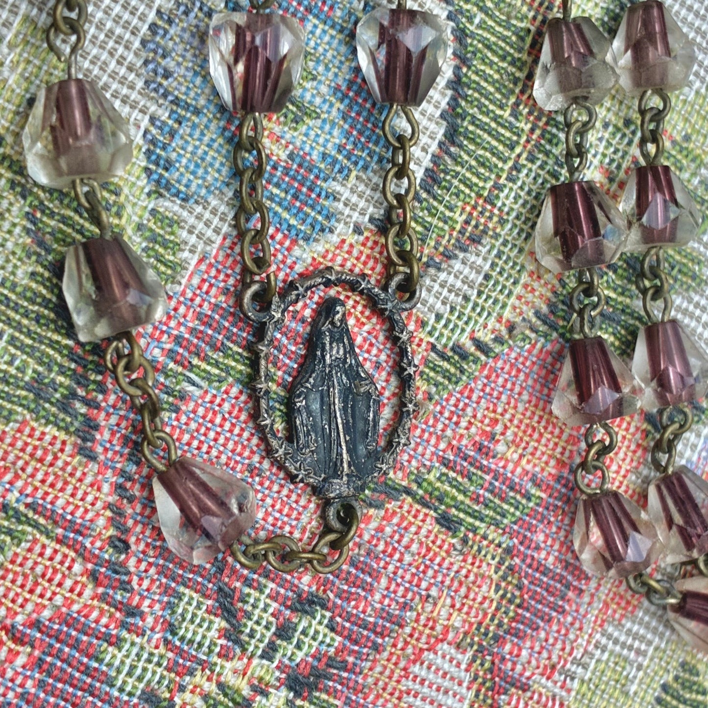 Rosary Two-Tone Glass