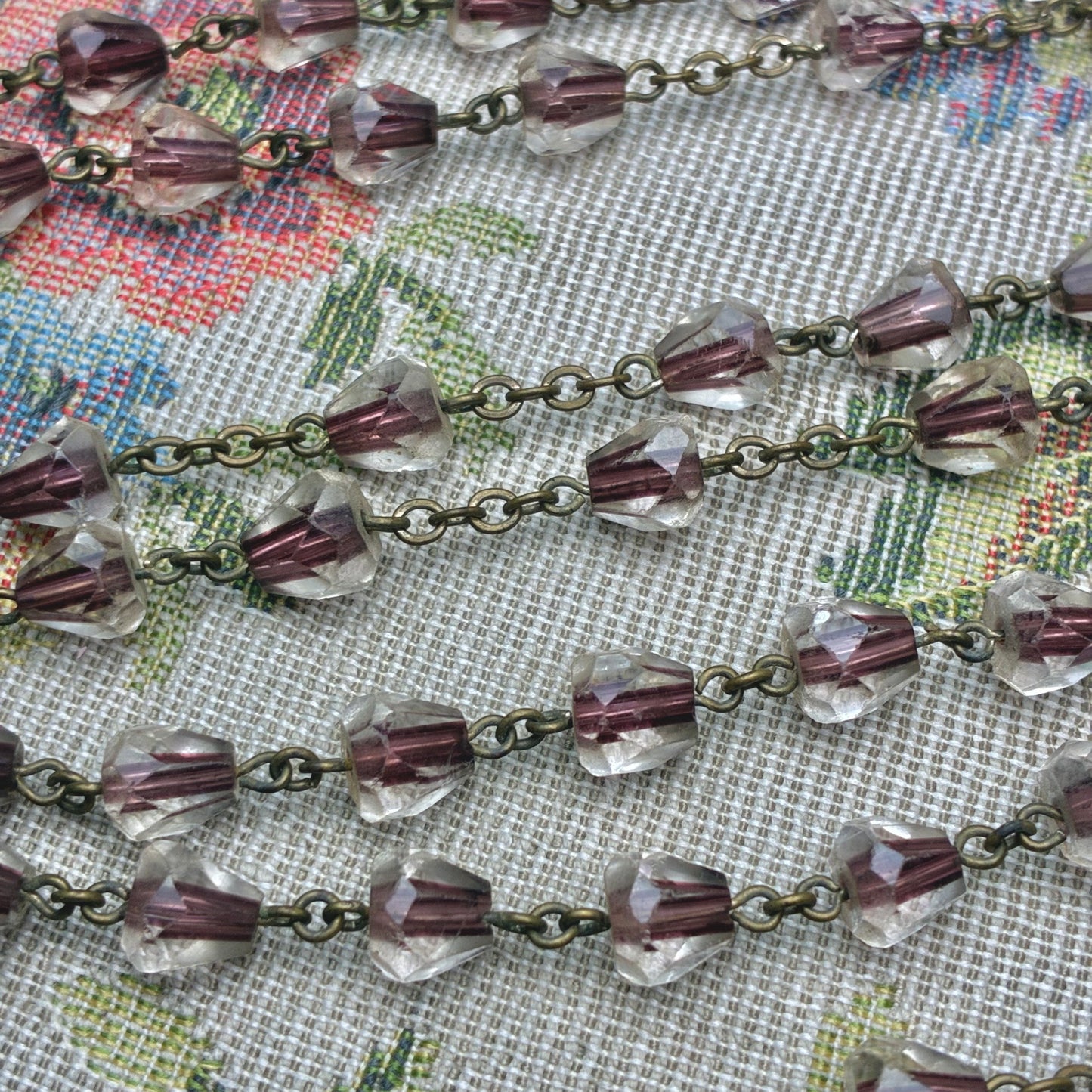 Rosary Two-Tone Glass