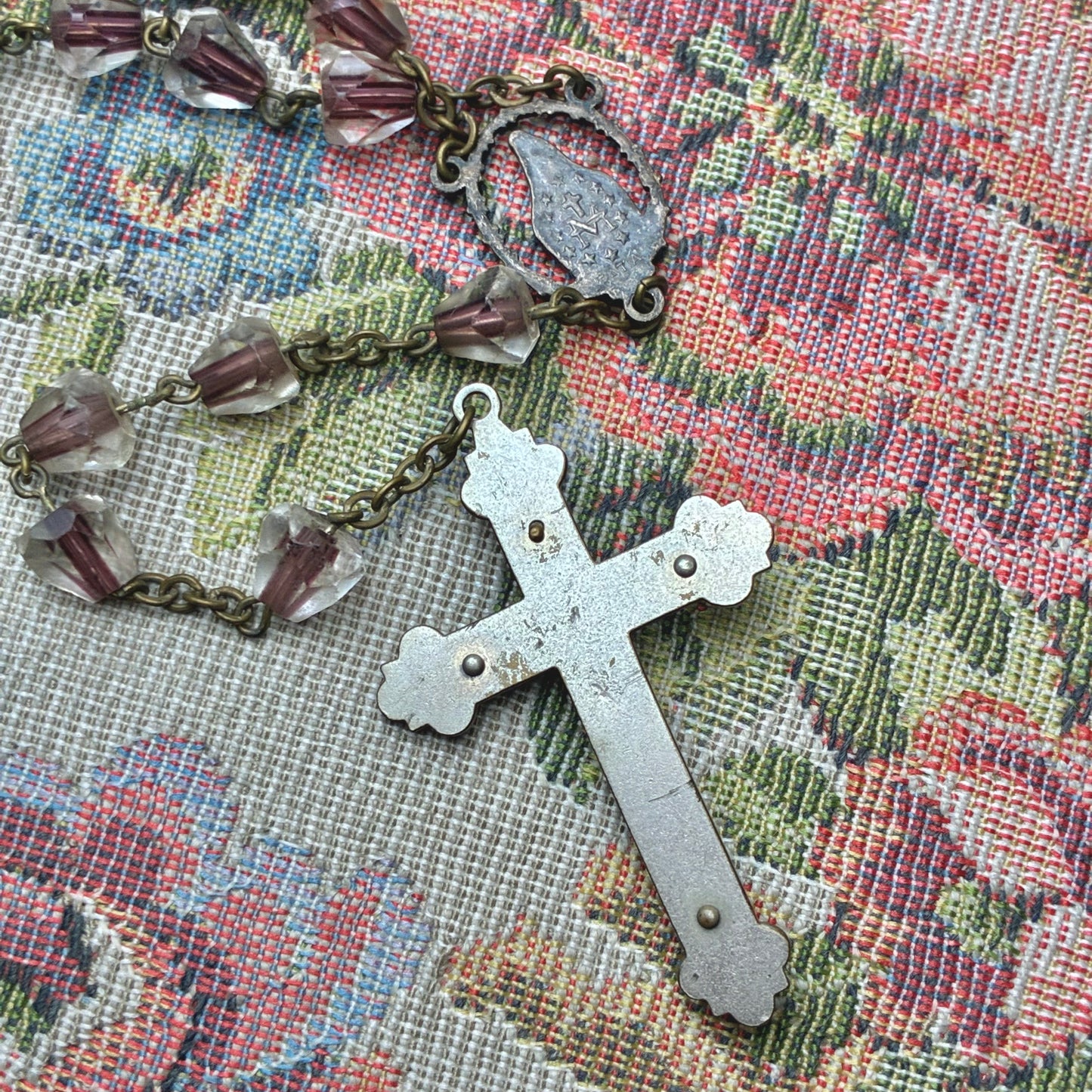 Rosary Two-Tone Glass