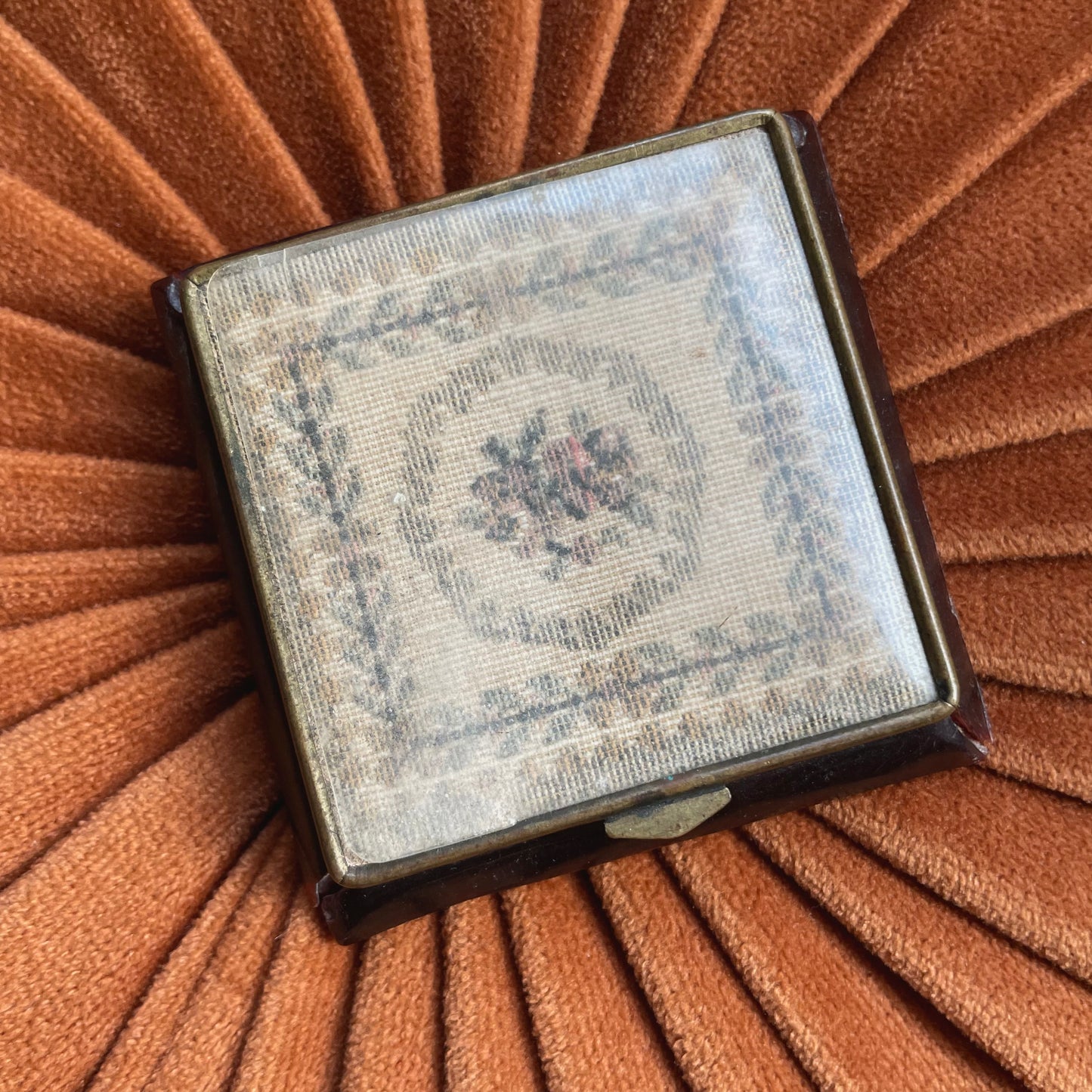 1930s Compact Needlepoint