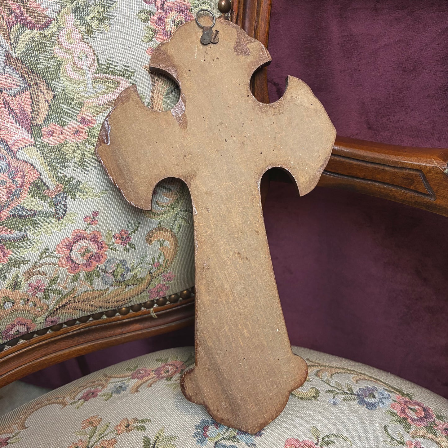 Golden Holy Water Font Wood