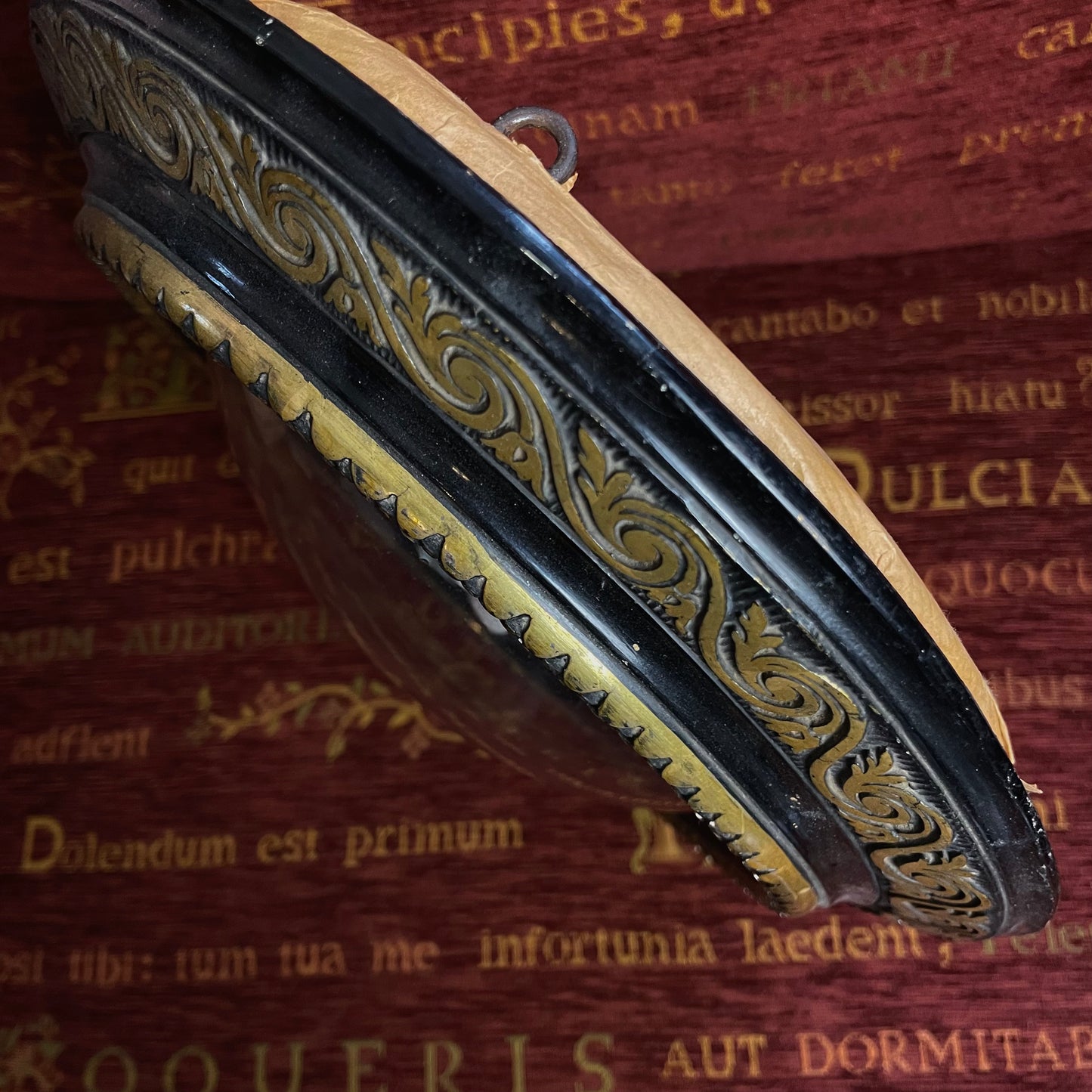 Framed Convex Glass Crucifix