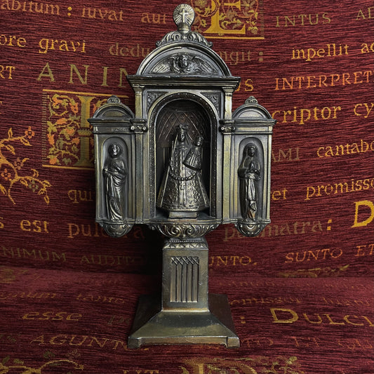 Triptych Shrine with Crowned Madonna and Child