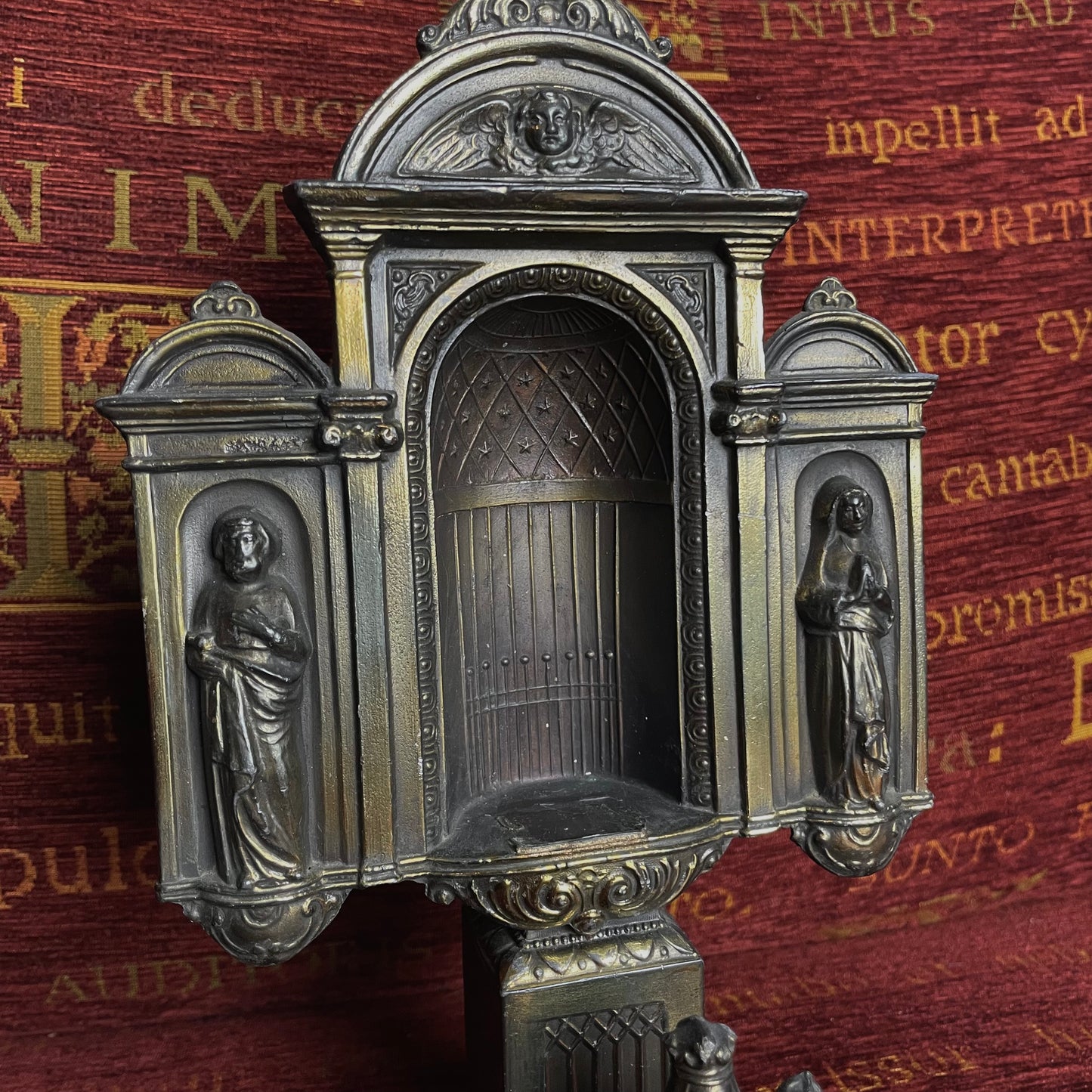 Triptych Shrine with Crowned Madonna and Child