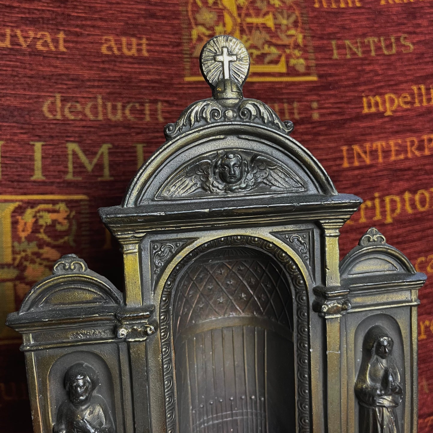 Triptych Shrine with Crowned Madonna and Child