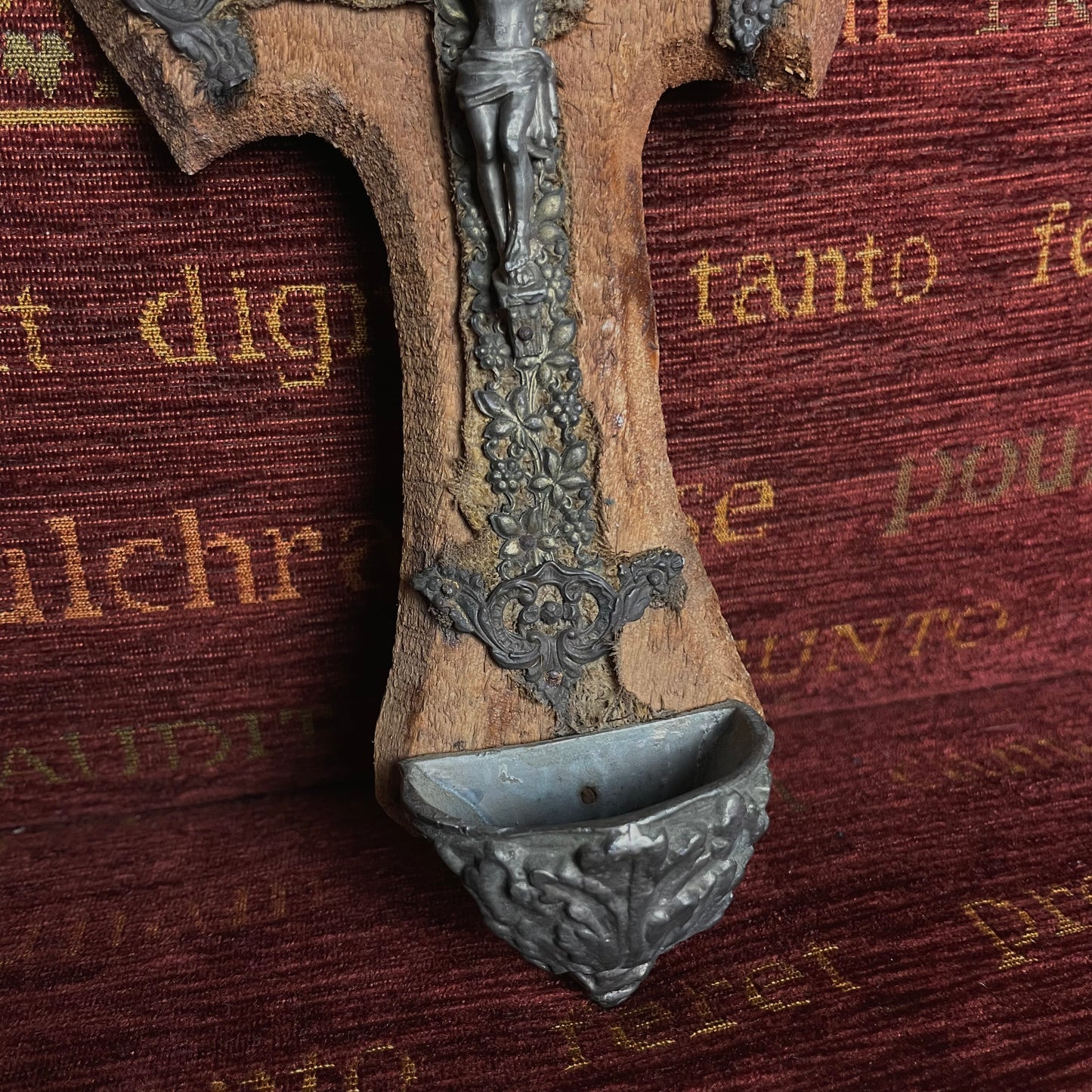 Holy Water Font with Flowers