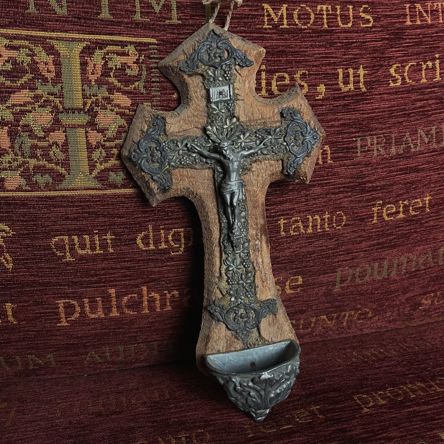 Holy Water Font with Flowers