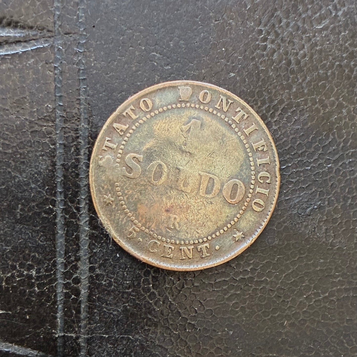 Vatican Coin Pope Pius IX 1866
