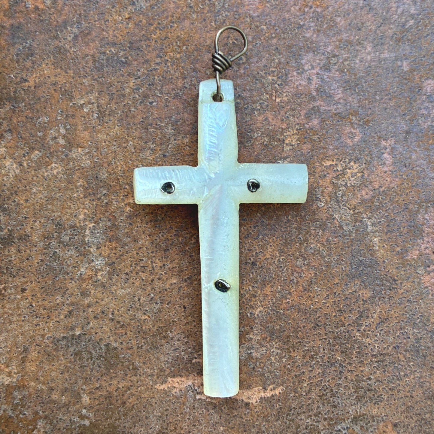Mother of Pearl Crucifix Pendant