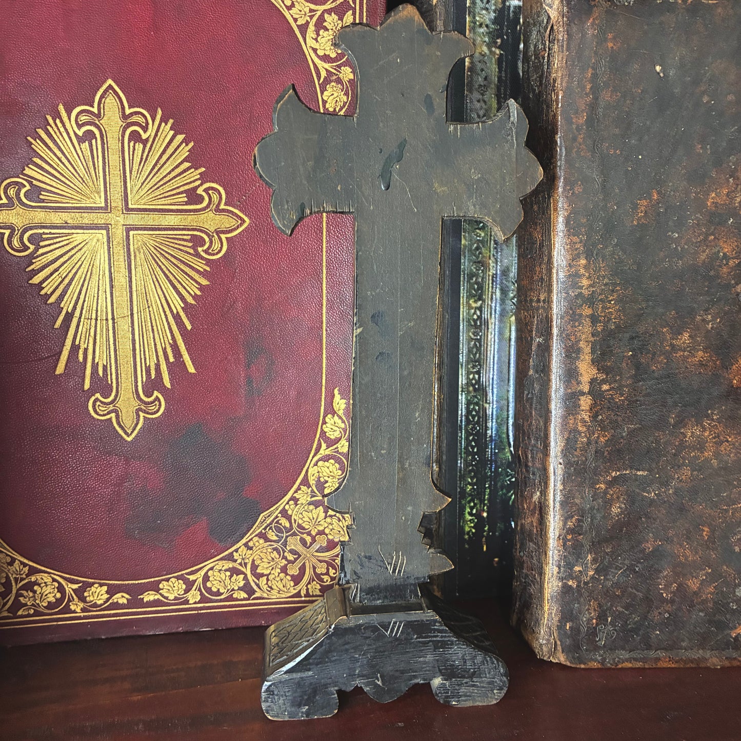 Black Wooden Crucifix
