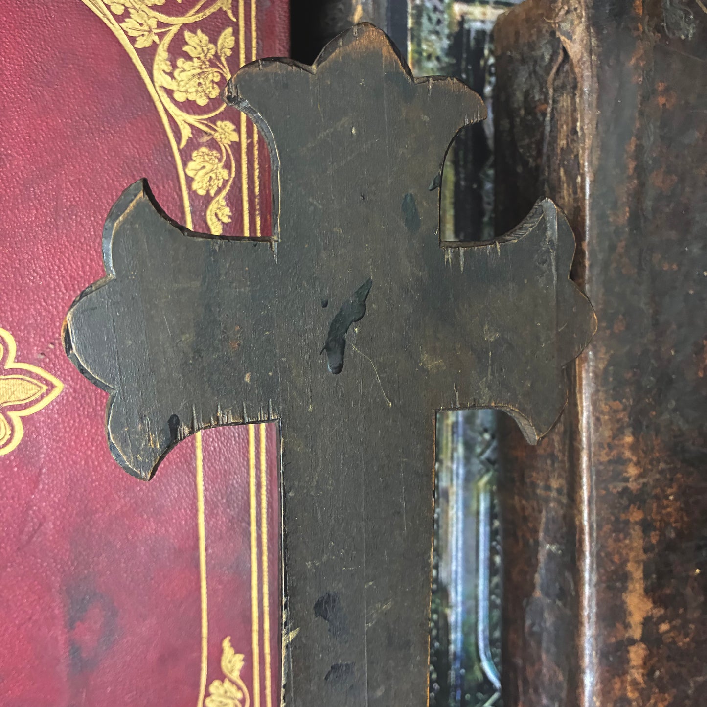 Black Wooden Crucifix