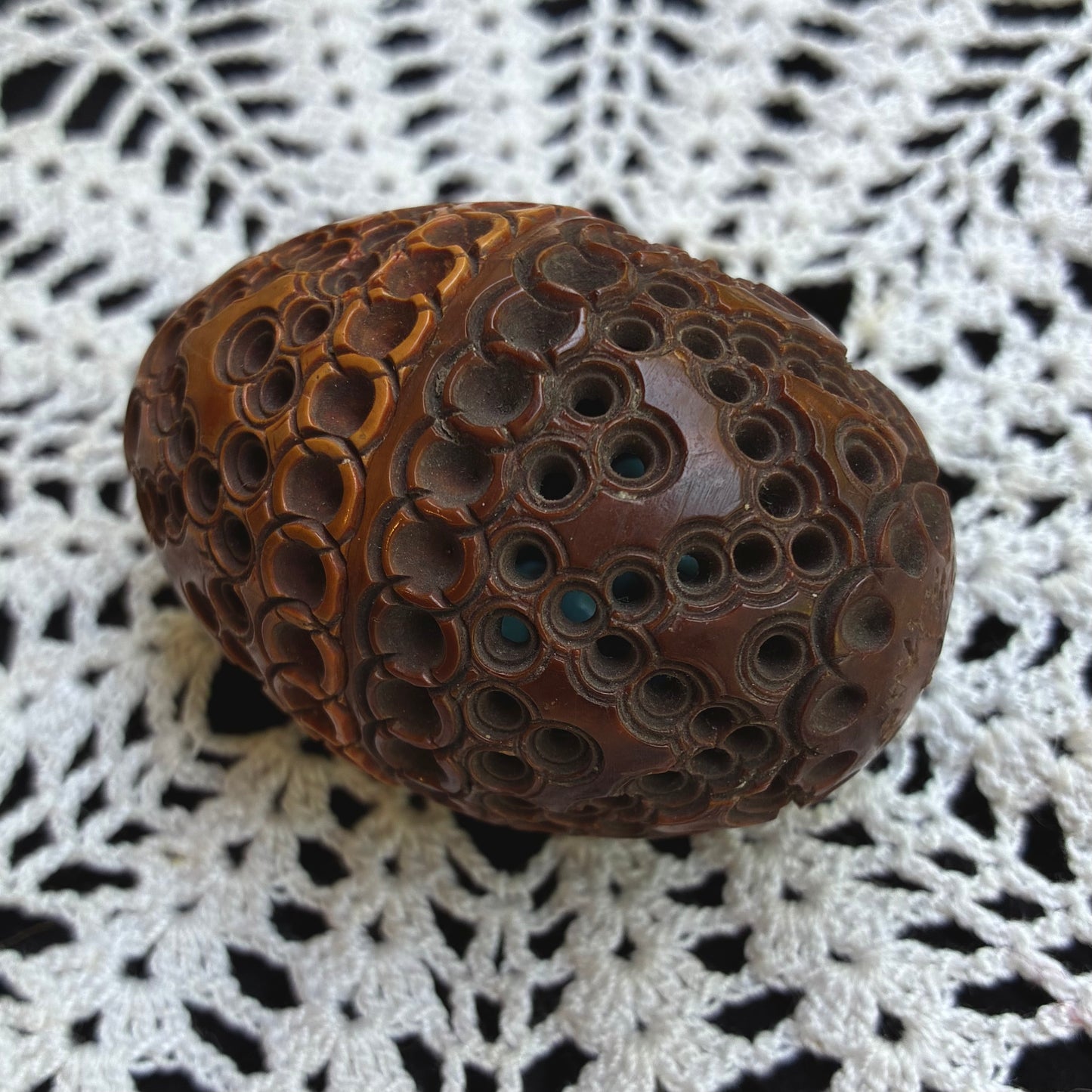 Coquilla Nut Rosary Holder