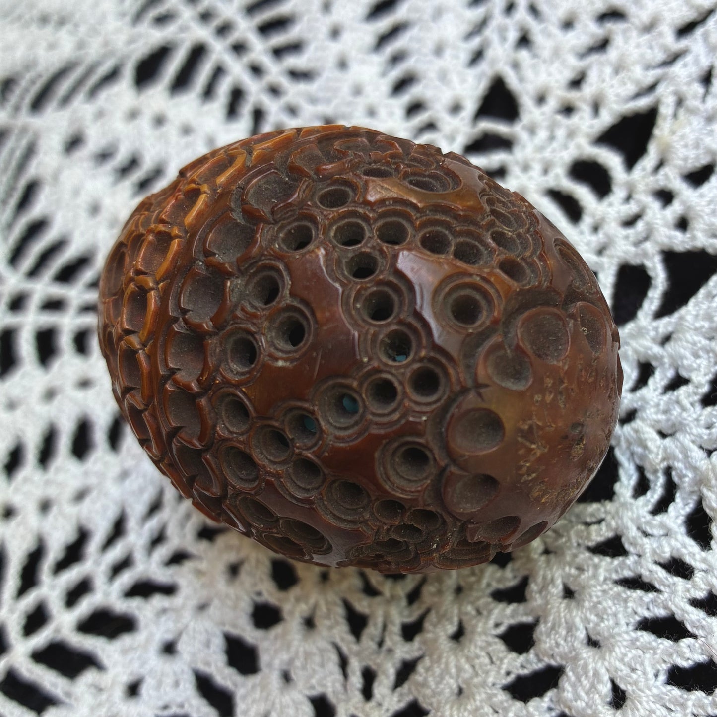 Coquilla Nut Rosary Holder