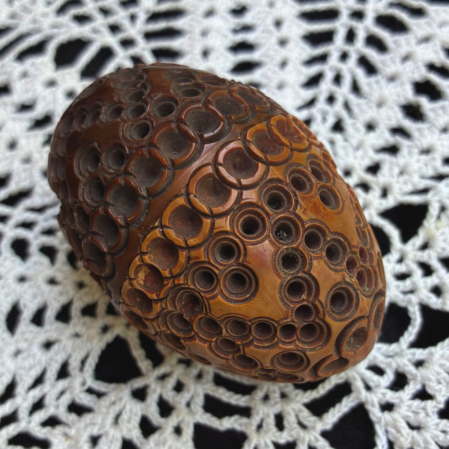 Coquilla Nut Rosary Holder