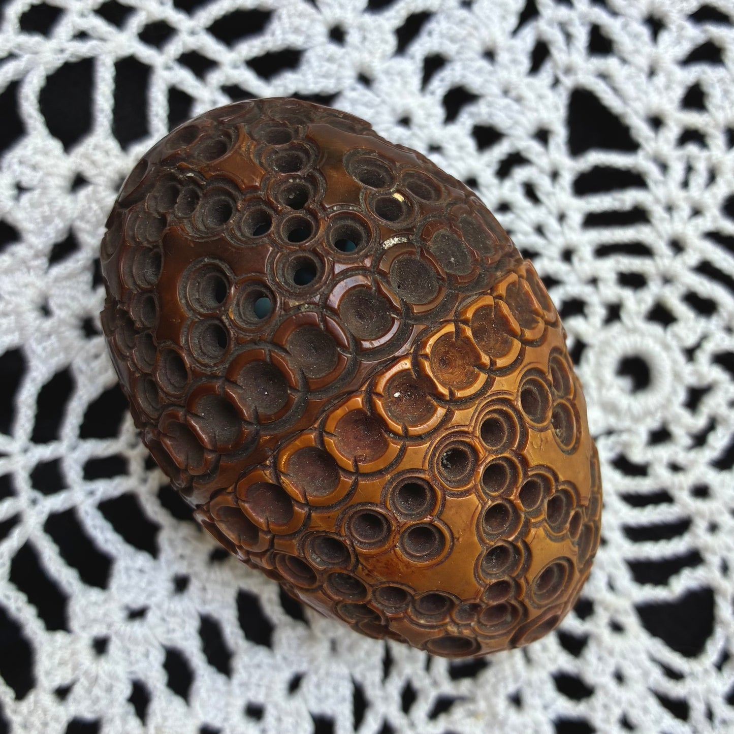 Coquilla Nut Rosary Holder