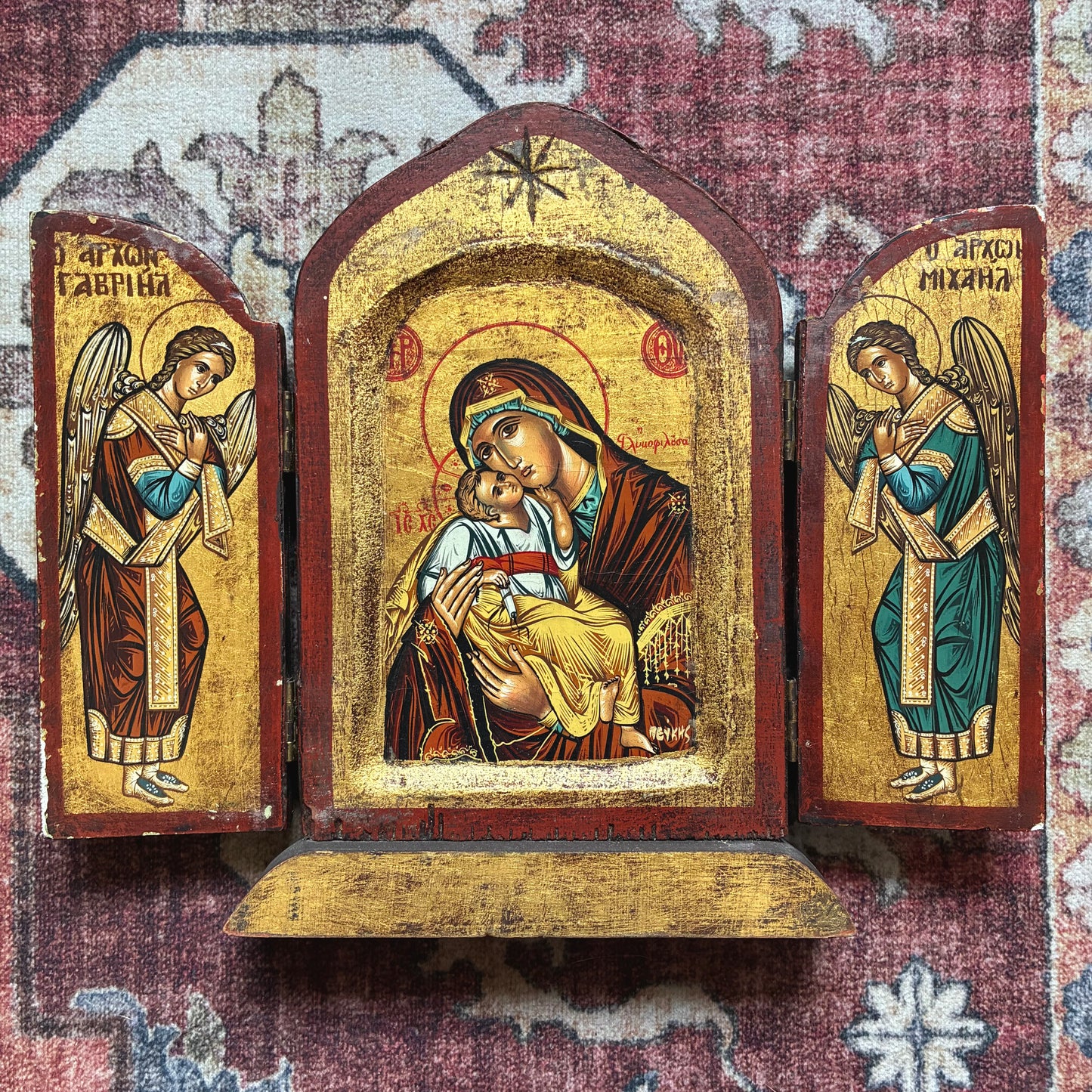 Triptych Icon by Father Pefkis