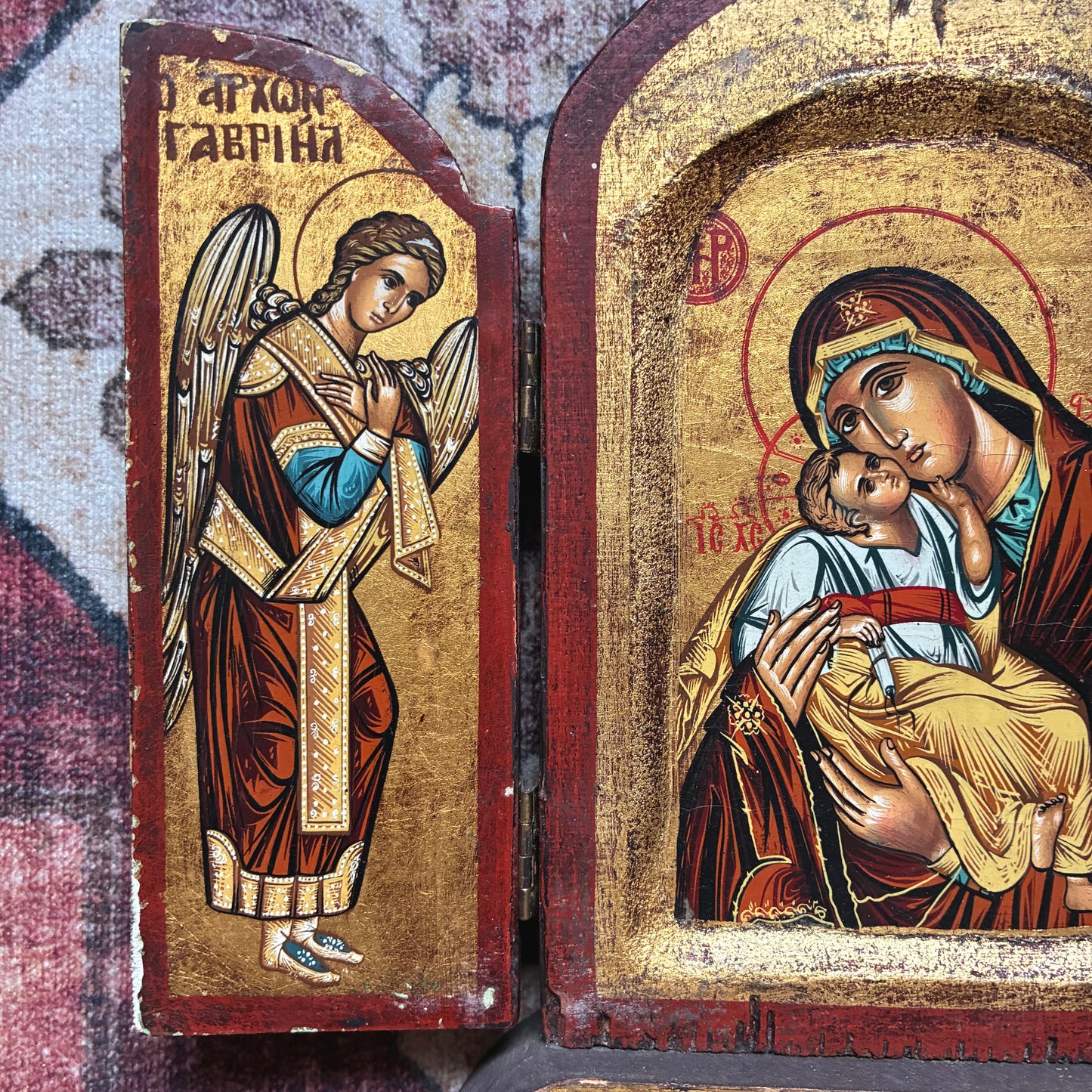 Triptych Icon by Father Pefkis