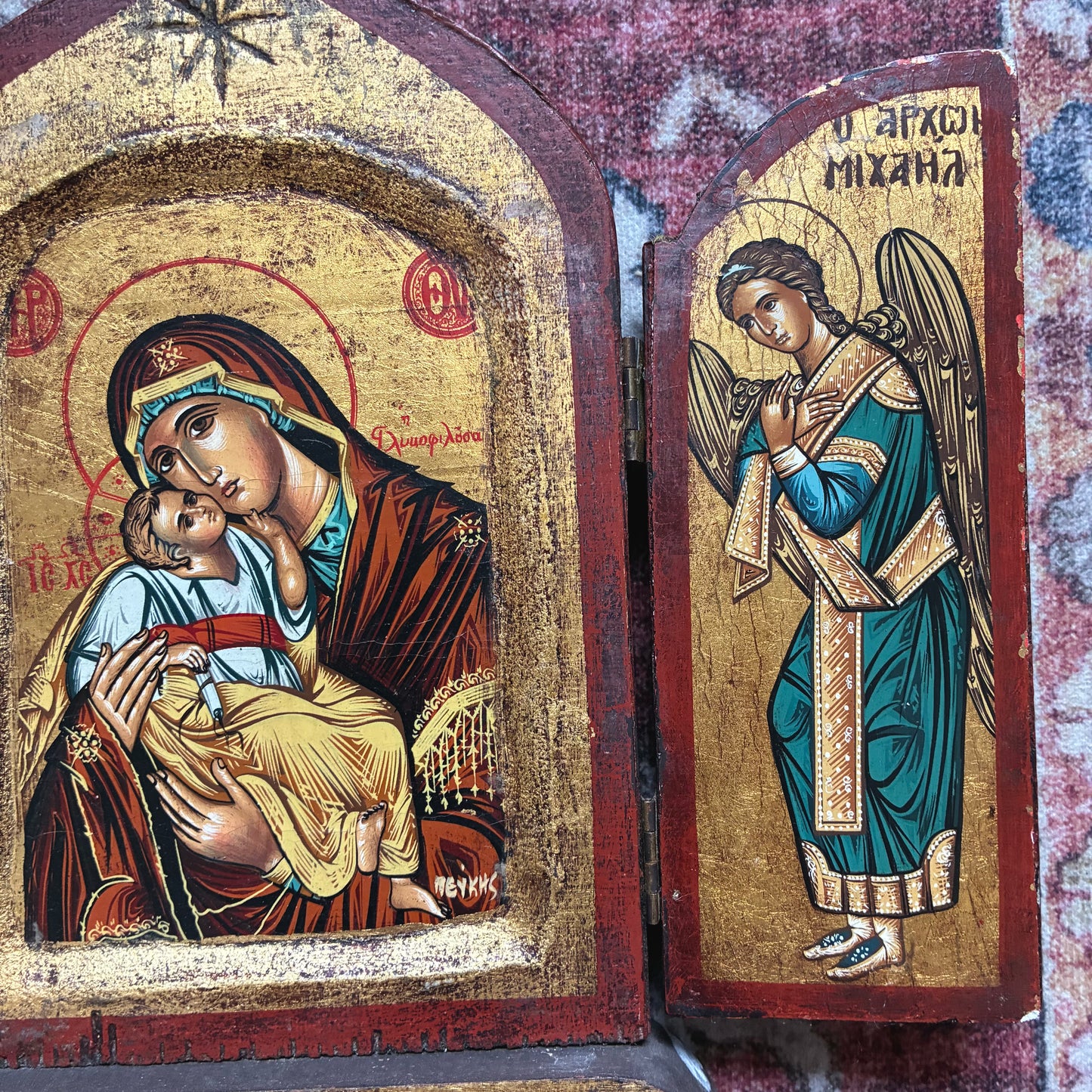 Triptych Icon by Father Pefkis