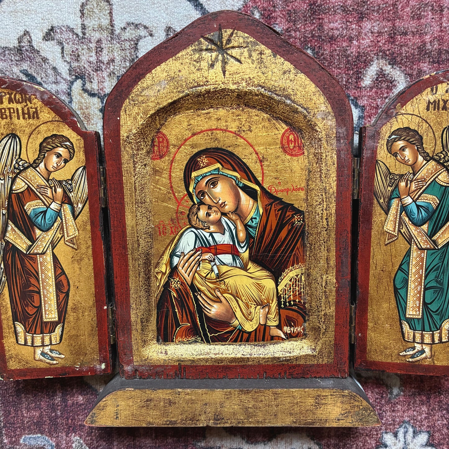 Triptych Icon by Father Pefkis