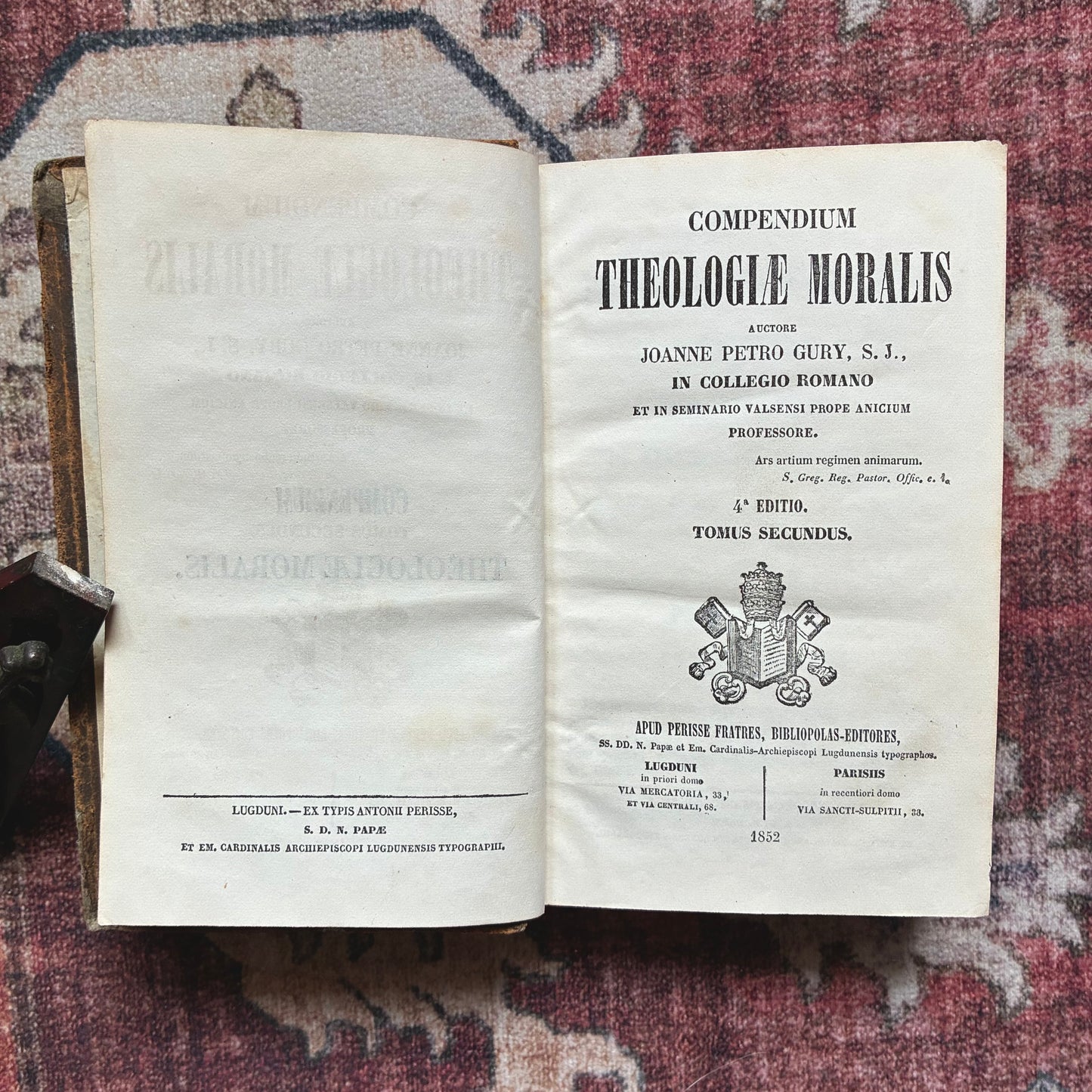 Compendium Theologiae Moralis - 1852