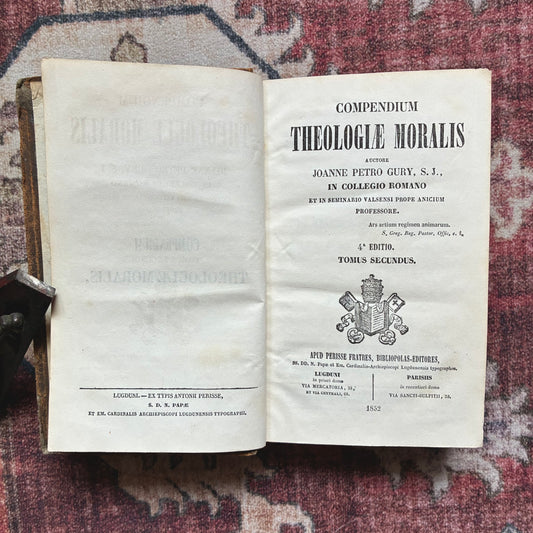 Compendium Theologiae Moralis - 1852