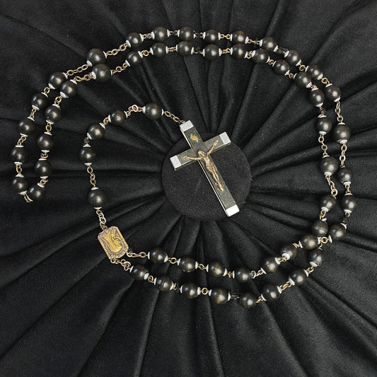 Black Wooden Rosary