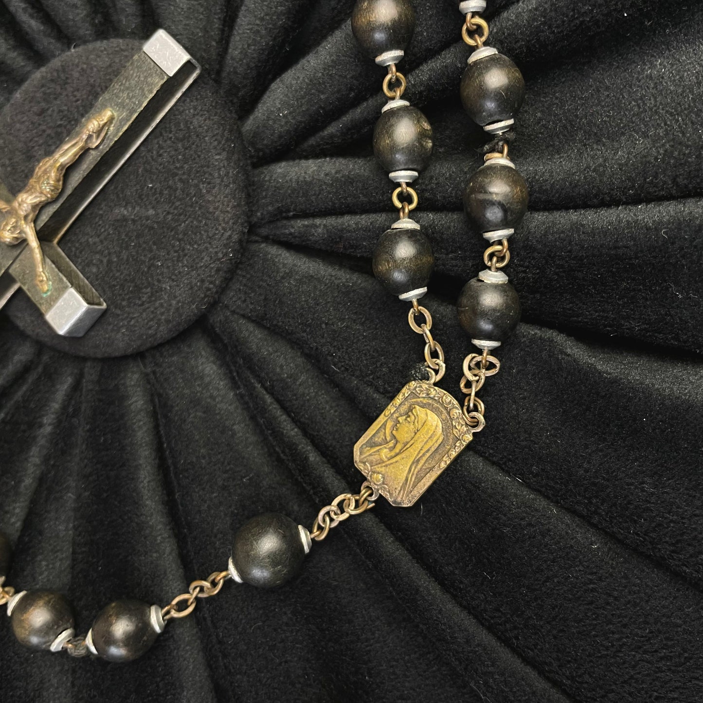 Black Wooden Rosary