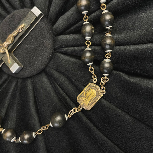 Black Wooden Rosary
